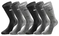 Produktbild: PUMA Unisex Sportsocken Crew 6 Paar Pack - New Black Grey Mix - Größe 35-38