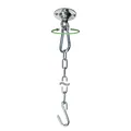 Produktbild: AMAZONAS Power Hook 360° drehbarer Deckenhaken kugelgelagert - belastbar bis 200kg - aus verzinktem Stahl - für Hängesessel inkl. Verlängerungskette 78 cm