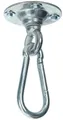 Produktbild: Amazonas Hängematte Power Hook Deckenhaken für Hängemöbel Hängesessel, Spezialhaken Kugellager Karabiner Kette 4 Schrauben 4 MetallDübel