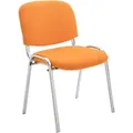 Produktbild: Besucherstuhl Ken Chrom Stoff orange