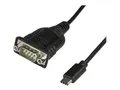 Produktbild: StarTech.com USB-C auf Seriell Adapter - USB C zu RS232 Kabel - USB Typ C auf DB9 Kabeladapter - Windows / MacOS / Linux kompatibel - Kabel USB / seriell - DB-9 (M)