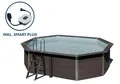 Produktbild: GRE Ovaler Composite-Pool KPCOV52L + LED – 524 x 386 x 124 cm, Komplettset