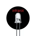 Produktbild: 100x LED Leuchtdiode 5mm IR infrarot klar 20 mcd rund 2Pin Dioden LUMETHEUS