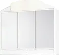 Produktbild: Jokey Spiegelschrank Ivy, 3-türig, weiß, mit Steckdose und Schalter, 59x51x16 cm