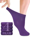 Produktbild: Fiera Besa Diabetikersocken Diabetiker Socken Damen mit Lycra, 4 Paar, Knöchelhoch