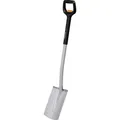 Produktbild: Fiskars Teleskop-Spaten für weiche, steinarme Böden, Rund, Länge: 111 - 130 cm, Verstärktes Borstahl (FS1066733)