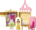 Produktbild: Mattel Disney Prinzessin-Spielzeug, Belles Stapelschloss Puppenhaus-Spielset mit kleiner Puppe und 9 Teilen, inspiriert von dem Disney-Film, Reisespielzeug und Geschenke fr Kinder, JDP54