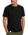 Produktbild: Alpenwert® Merino Shirt Herren [Made IN Portugal] perfektes Wandershirt Wander Tshirt aus Merinowolle Tshirt für Sport, Outdoor, Funktionsshirt (DE/NL/SE/PL, L, Regular, Regular, Schwarz)