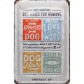 Produktbild: Nostalgic-Art - Retro Hunde Blechschild Metallschild 20x30cm - Hunderegeln