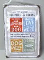 Produktbild: Nostalgic-Art Retro Hunde Blechschild Metallschild 20x30cm - Hunderegeln Neu