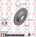 Produktbild: ZIMMERMANN 600.3241.52 Brake Disc for AUDI,AUDI (FAW),SEAT,SKODA,VW,VW (FAW)