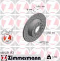 Produktbild: Bremssatz (2 Bremsscheiben) ZIMMERMANN 600.3241.52