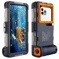 Produktbild: [ Upgrade] wasserdichte Handyhülle Wasserdicht tief 15m IPX8 Universelle Tauchen Professionelle Handy Unterwasser Hülle Handytaschen für iPhone Samsung Huawei, Tauchen Schnorcheln