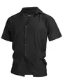 Produktbild: Indicode Herren INLamgo Kurzarmhemd mit Kent-Kragen | Herrenhemd gestreift Kurzarm Hemd Black, XL