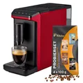 Produktbild: Tchibo Kaffeevollautomat Esperto mini, Rot – Kaffeeprobierset GRATIS