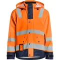 Produktbild: Hochsichtbare Regenjacke Niveau 2 4302 - Neonorange/navy M