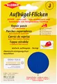 Produktbild: Kleiber 40 x 12 cm Ausbesserungsflicken für feine Strickwaren aus Baumwolle zum Aufbügeln, blau
