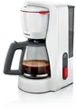 Produktbild: Bosch TKA3M131 Filterkaffeemaschine, MyMoment, 1200 W, abnehmbarer Wassertank, EasyDescale3, weiß