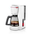 Produktbild: Bosch Filterkaffeemaschine MyMoment TKA3M131, Glaskanne 1,25 L, für 10-15 Tassen, 60min Warmhaltefunktion, Tropfstopp, schwenkbarer Filterträger, Entkalkungsprogramm, 1200 Watt, Weiß matt