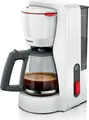 Produktbild: Bosch Filterkaffeemaschine TKA3M131 | MyMoment | 10-15 Tassen | 1,25 l Glaskanne | Aroma+ | Entkalkungsprogramm | Weiß