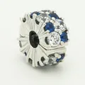 Produktbild: Original Pandora Charm Klar & Blau Funkelnder Clip Blauer Kristall 799171C01 Neu