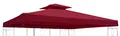 Produktbild: habeig Ersatzdach 310g/m² Wasserdicht, circa 3 x 3 m, Pavillondach Wasserfest, bordeaux, 298 x 298 x 18 cm, 73059