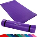 Produktbild: MOVIT Gymnastikmatte Pilates, Gymnastik, Yoga, Matte - hautfreundlich und , Yogamatte für Zuhause oder Unterwegs - 190x100x1,5cm, Lila