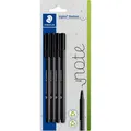 Produktbild: Staedtler Feinschreiber triplus fineliner, 0.3, schwarz, 4 ST 334-9 auf Blisterkarte (Schwarz, 4 x) (334-9 BK4)