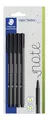 Produktbild: STAEDTLER 334-9 BK4 STAEDTLER Fineliner triplus rPP, schw. 4St BK