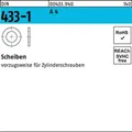 Produktbild: Scheibe Unterlegscheibe DIN 433 1 A Edelstahl 10,5 x 18 x 1,6 mm 1000 Stück