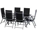 Produktbild: Outsunny Sitzgruppe,, Schwarz, Metall, Gartenmöbel, Gartenmöbel-Sets