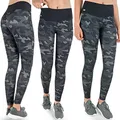 Produktbild: Formbelt® Damen lauftights mit Handytasche lang - Leggins high Waist Leggings Sporthose Hüfttasche für Smartphone iPhone Handy Camouflage XXL