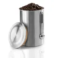 Produktbild: Xavax Kaffeedose Edelstahl 1kg Dosierlöffel für Kaffeebohnen Luftdicht Behälter