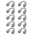 Produktbild: 10pcs M6 Gewinde 304 Edelstahl Runde Biege U Schraube 12mm Rohr Außendurchm