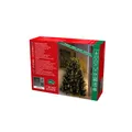 Produktbild: Konstsmide LED Baummantel mit Ring, für Weihnachtsbaum, 5 Stränge à 50 Dioden, vormontiert, 250 bernsteinfarbene Dioden, 24V Innentrafo, dunkelgrünes Kabel - 6362-820