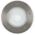 Produktbild: EGLO LED Bodeneinbauleuchte Riga 3, 1 flammige Einbauleuchte, Wegelampe aus Edelstahl in Silber und Kunststoff in Weiß, E27 Fassung, IP67