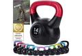 Produktbild: Body & Mind Kettlebell Body & Mind Kettlebell 2–20 kg – Profi Kettlebell mit Kunststoffmantel, (Profi Schwunghantel), Kraftraining Workout Gewicht (14 kg)