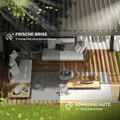 Produktbild: MIRADOR 111 Lamellenwand 0,93 m Aluminium Anthrazit für Deluxe Pergola