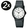 Produktbild: 2 x CASIO Collection Quarzuhr MQ-24-7BLLEG 34 mm schwarz B-WARE