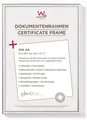 Produktbild: Walther Rahmen Silber Din A4 21x29,7 cm für Urkunden, Dokumente, Jubiläum