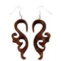 Produktbild: Ohrringe Handarbeit Holz Handmade Wood Earrings Design Schmuck ER248
