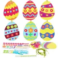 Produktbild: 12 Ostereier Bastelset für Kinder Ostern Anhänger Deko Kreative Kunsthandwerk...