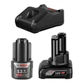 Produktbild: Bosch Akku Starter Set 1 x Akku GBA 12 V 2,0 Ah + 1 x 4,0 Ah + GAL 12 V-40