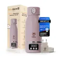 Produktbild: BEBELUX V2 Babyflaschenwärmer – In 2 Min perfekte Temperatur für bis zu 500 ml Milch, Muttermilch & Wasser | 15 Flaschen pro Ladung | BPA-frei & Sterilisation bis 100 °C | 35–100 °C einstellbar (Pink)