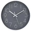 Produktbild: ACCSHINE Wanduhr Ohne Tickgeräusche Lautlos Küchenuhr 30cm Quarz Groß Batterie Betriebene Wanduhr Einfach zu Lesen für Zimmer Zuhause Wohnzimmer KüChe Schlafzimmer Büro Schule