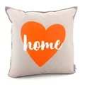 Produktbild: heimtexland ® Outdoor Deko Kissen 45x45 mit Füllung Garten Lounge Dekokissen wasserabweisend wetterfest Outdoorkissen Gartenkissen Bedruckt Typ906 Herz - Home