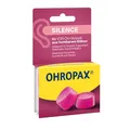 Produktbild: OHROPAX Silence Ohrstöpsel – pinke VOR-Ohr-Stöpsel aus formbarem Silikon – dermatologisch getestet – für alle Ohren geeignet – Schalldämmwert SNR 23 dB – zum Schlafen, Lernen und für Party – 6 Stück