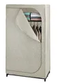 Produktbild: WENKO Kleiderschrank Mod. Balance mit Ablage und Kleiderstange, Stoffschrank zur staubfreien Aufbewahrung von Textilien, Metallgestell, atmungsaktives Vlies-Material, 90x160x50 cm, Taupe