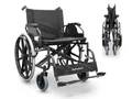 Produktbild: QUIRUMED Rollstuhl, SPEZIELLE BREITE 56 CM NÜTZLICH, zusammenklappbar, Stahl, abnehmbare Polsterung, breiter Sitz, leicht zusammenklappbar, abnehmbare Armlehnen, für ältere Menschen, für Behinderte