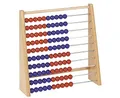Produktbild: Holz-Rechenschieber 100 rot/blau - Rechenrahmen Grundschule Abakus